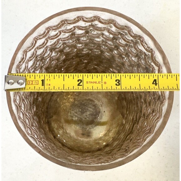 One 6” Rose Pink Mercury Glass Votive Candle Holders Home‎ Decorations - Picture 4 of 5